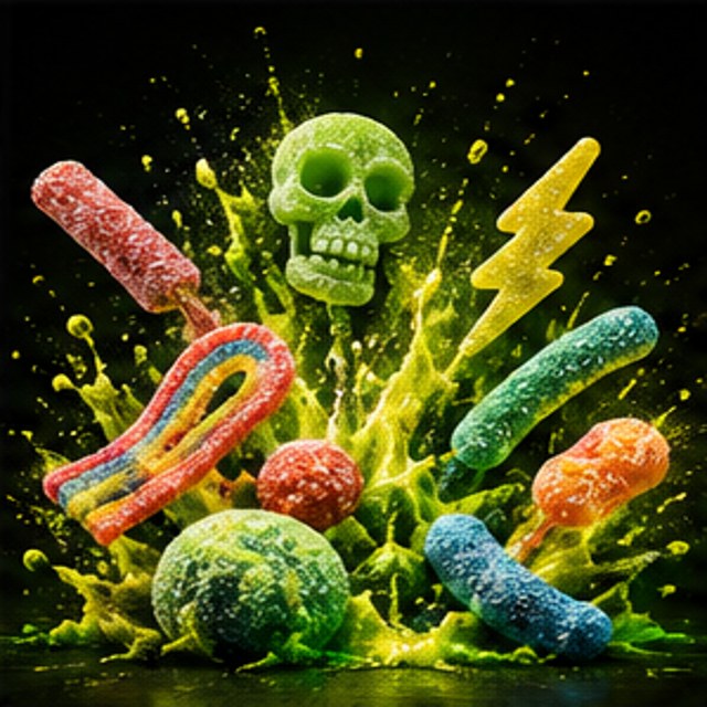 Sour and fizzy sweets